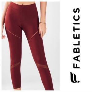 Fabletics Burgundy Leggings